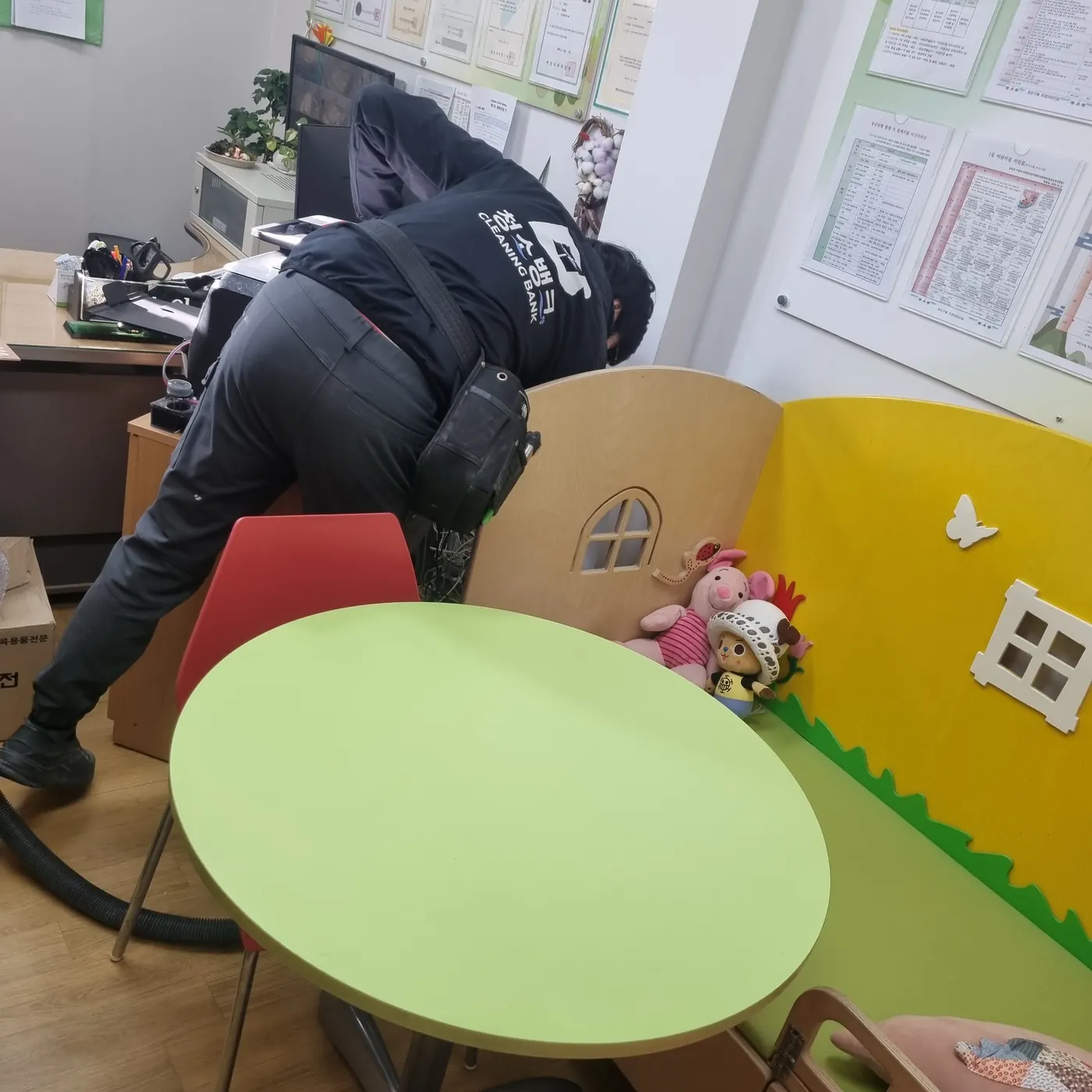 대의면 어린이집청소 시공 현장 — 교실 마감