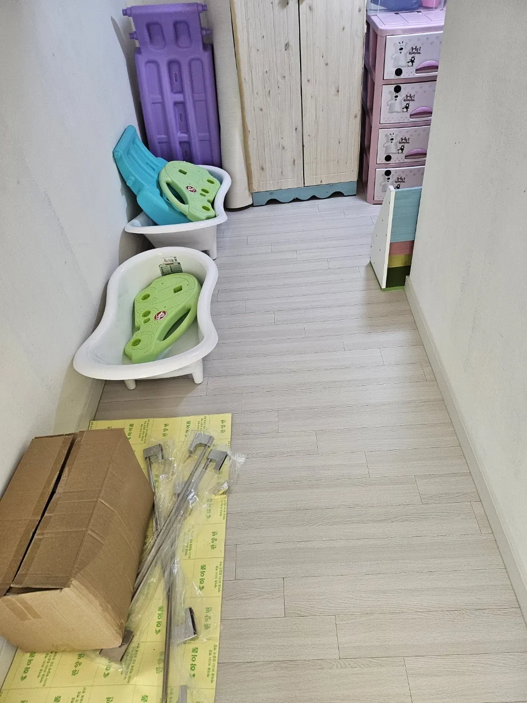 바닥 마감 상태 — 창원 진해구 어린이집청소 현장