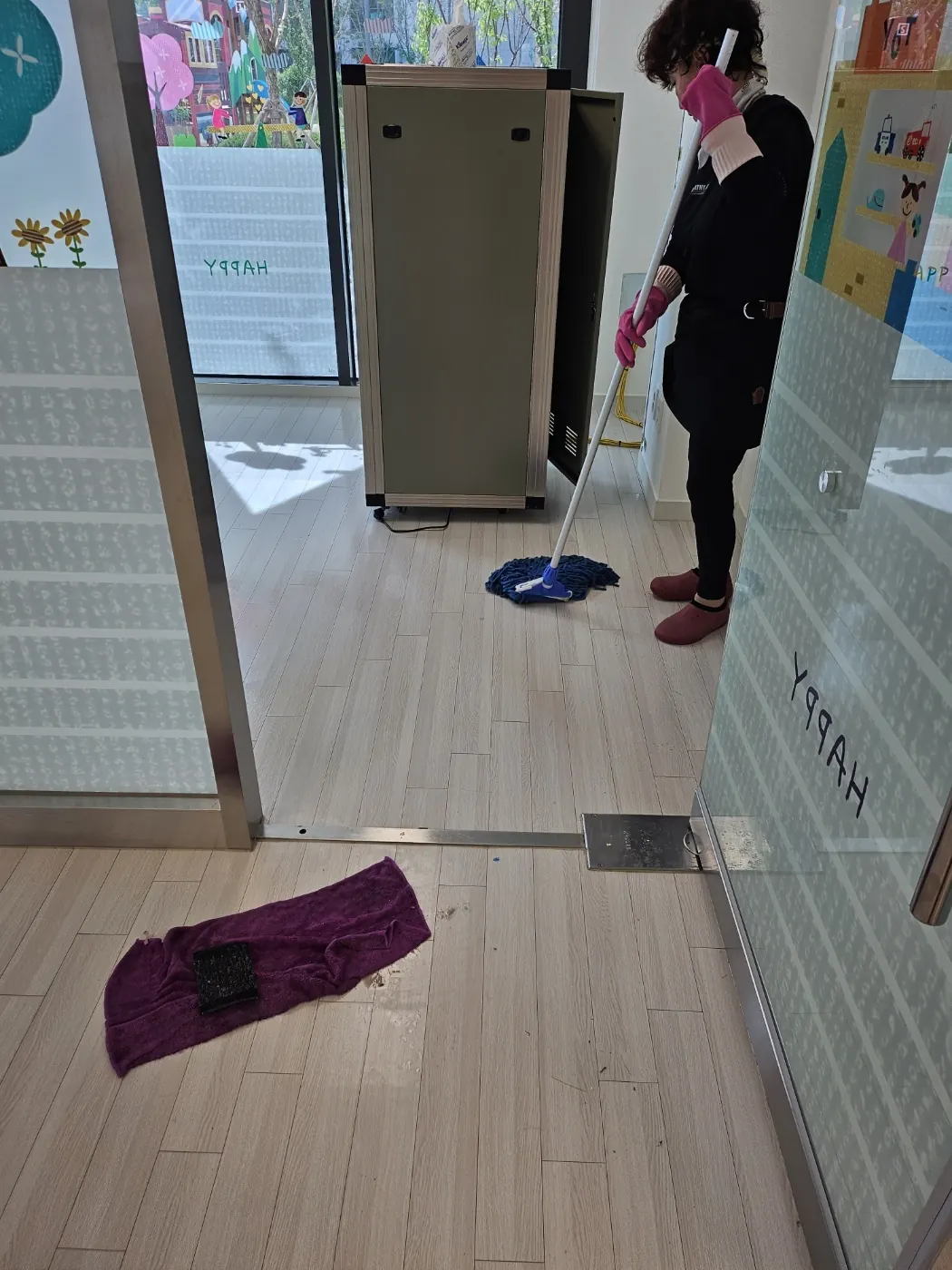 세정 진행 — 창원 마산회원구 어린이집청소 현장