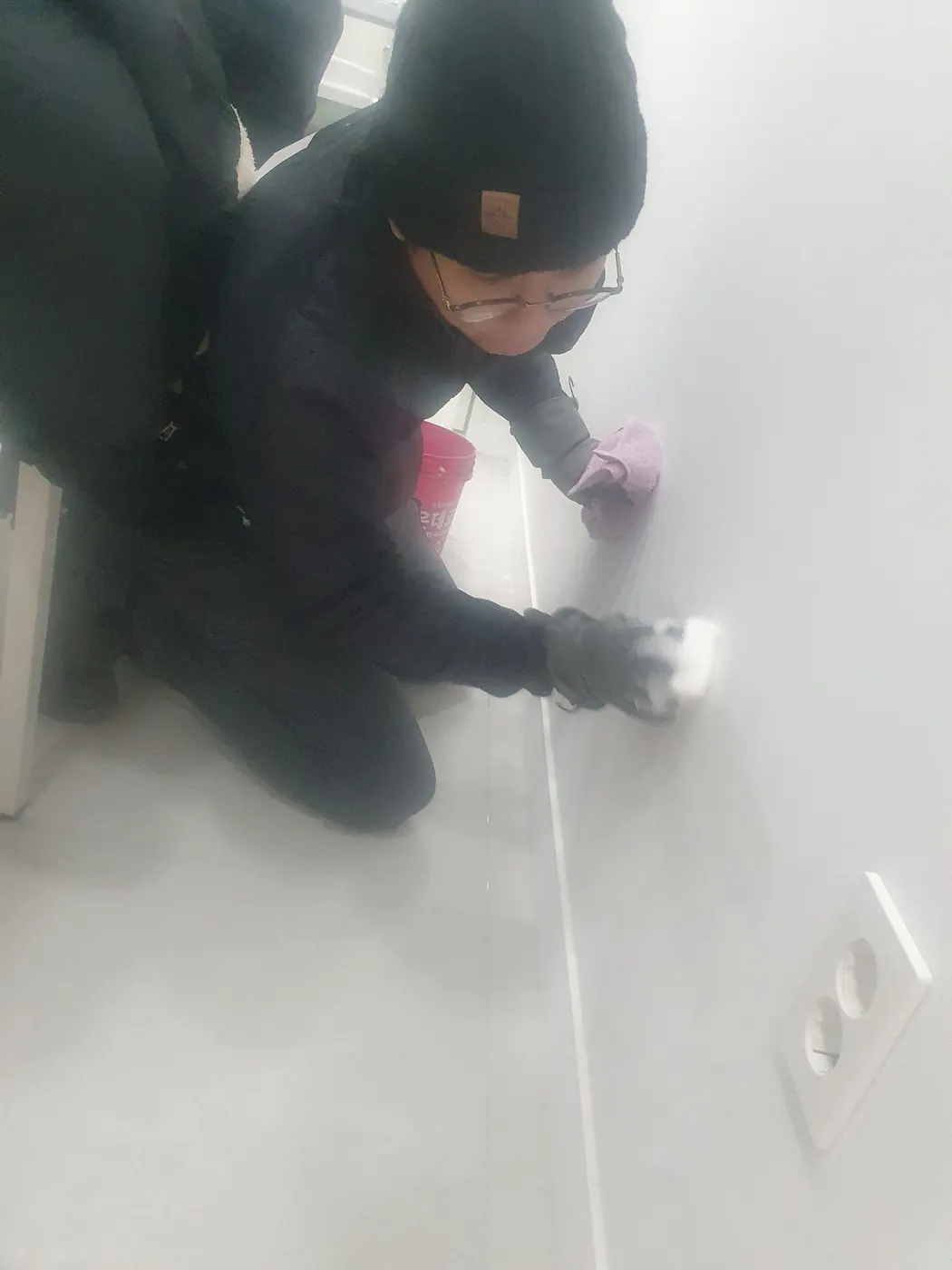세정 진행 — 가야읍 병원청소 현장